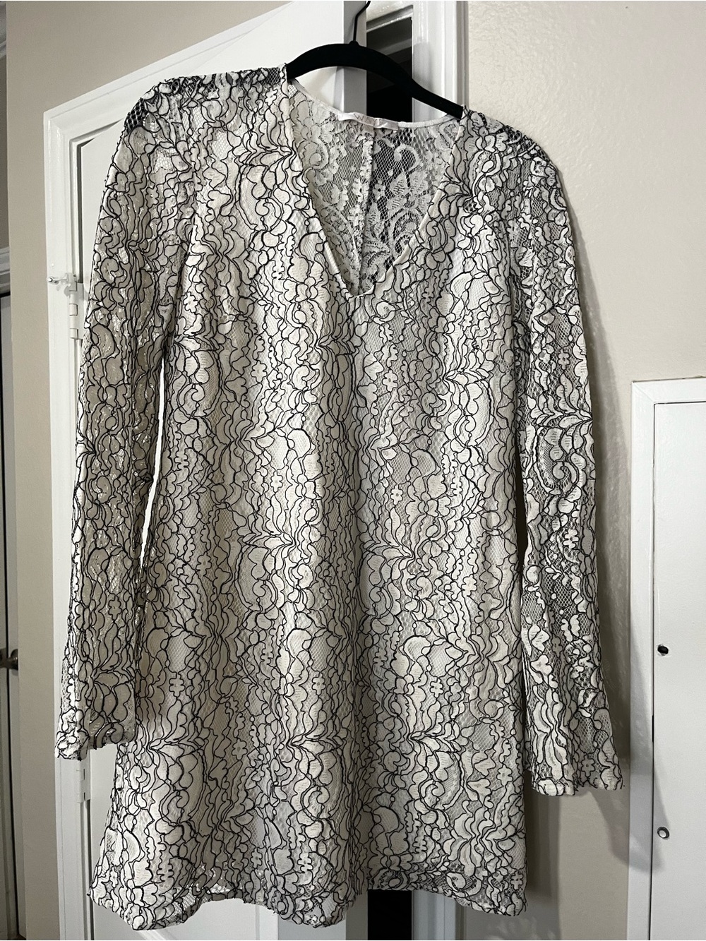 Wayf Ivory Lace Dress